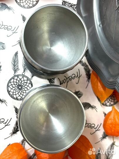 Бокалы фужеры олово винтаж оловянный бокал