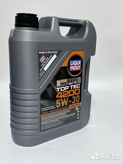 Моторное масло liqui moly TOP TEC 4200 5W30 5L