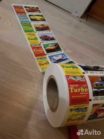 Вкладыши turbo 1-50 лента