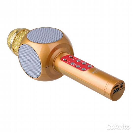 Беспроводной караоке-микрофон Wster WS-1816 золото