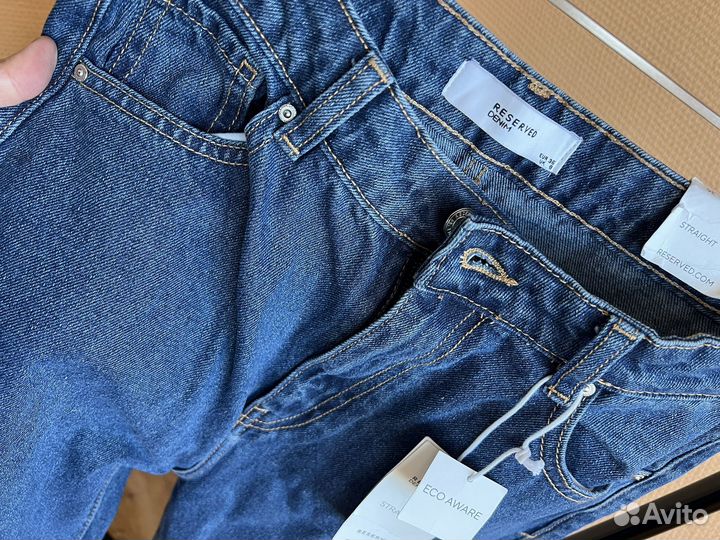 Джинсы синие