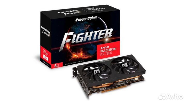 Rtx 3060 8gb inno3d/rx 7600 powercolor новые