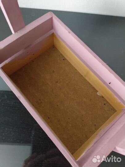 Ящик деревянный с ручкой для декора