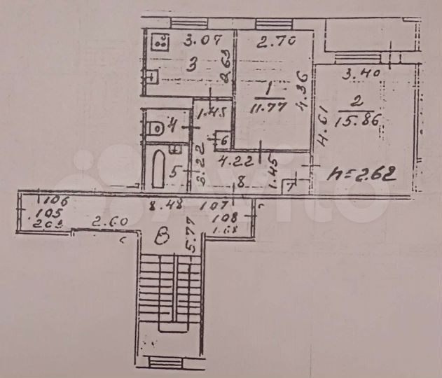 2-к. квартира, 51 м², 9/9 эт.