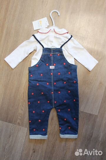 Кофта с джинсовым комбинезоном OVS на девочку