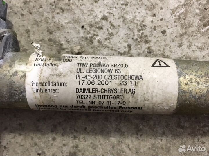 Замок ремня безопасности Mercedes W203 (3210)