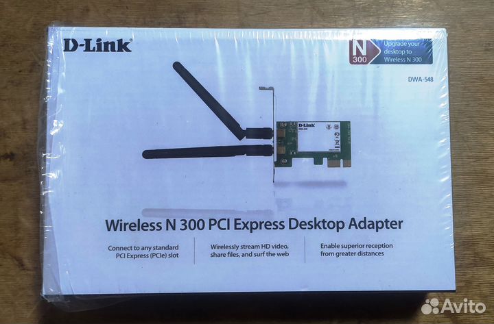 Сетевой адаптер Wi Fi D-Link N300 PCI Express