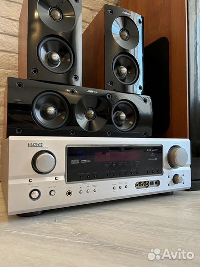 Колонки, акустика Jamo S606 + ресивер Denon