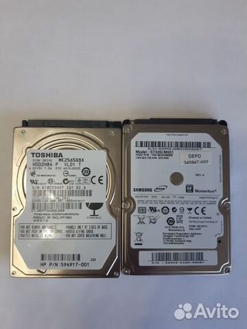Жесткие диски для ноутбука - 250, 320, 500Gb, 1Tb