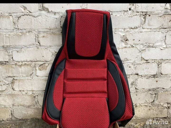 Автомобильные чехлы ваз 2107 красные