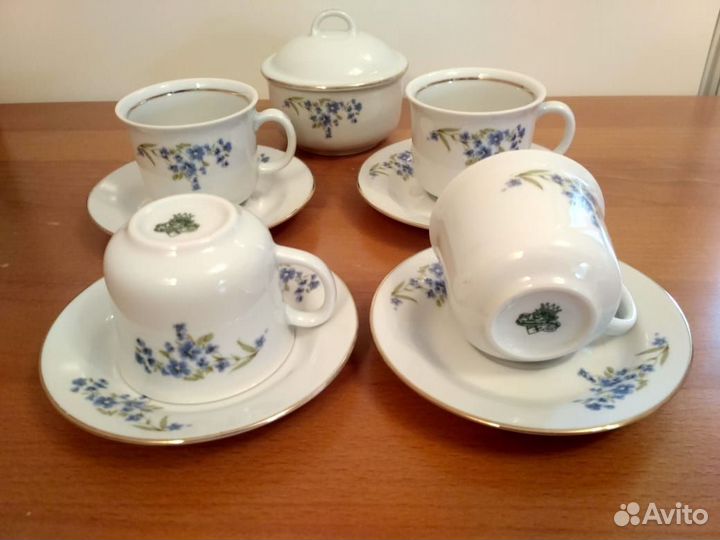 Чашки кофейные, сахарница гдр