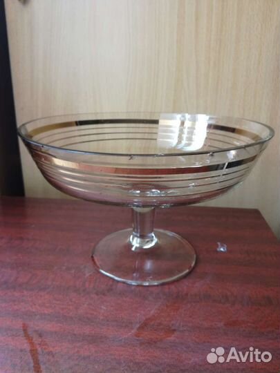 Ваза на ножке для фруктов СССР