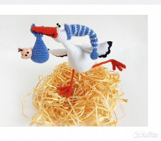 Зайка вязаный