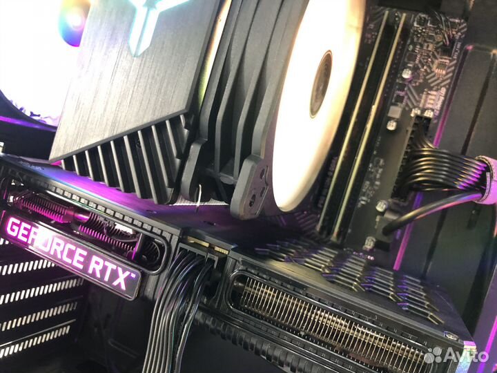 Игровой Intel 8/16 ядер, RTX 3060, 16Gb, SSD + RGB