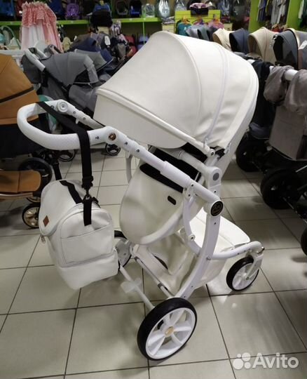 Коляска 2 в 1 и 3 в1 эко кожа