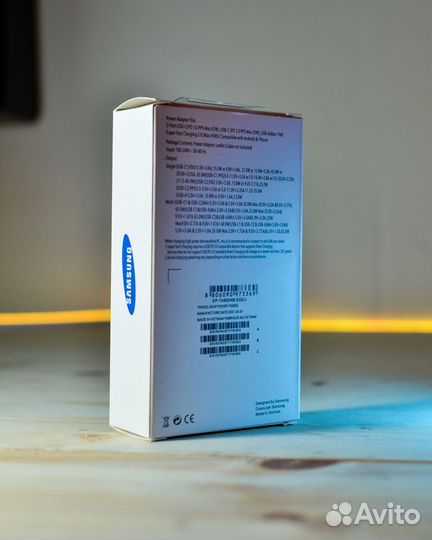 Зарядный блок samsung + кабель