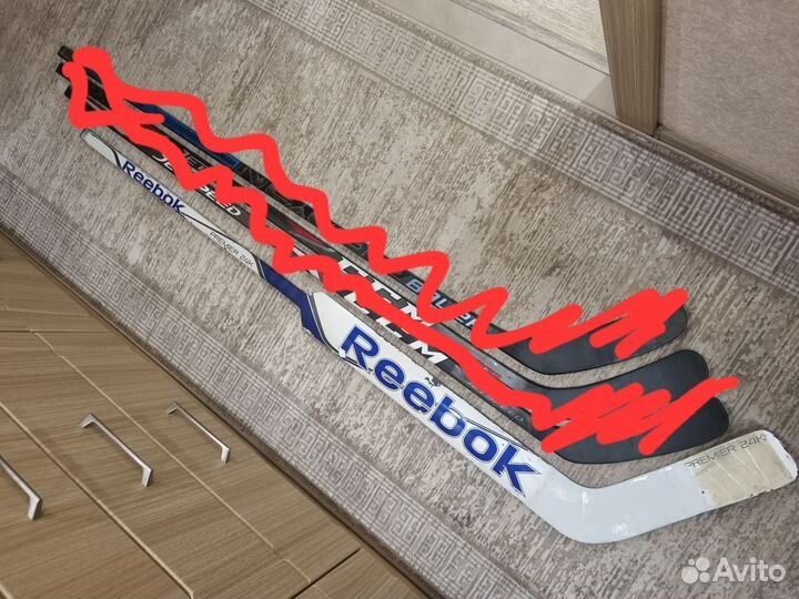 Клюшки хоккейные левый, правый хват