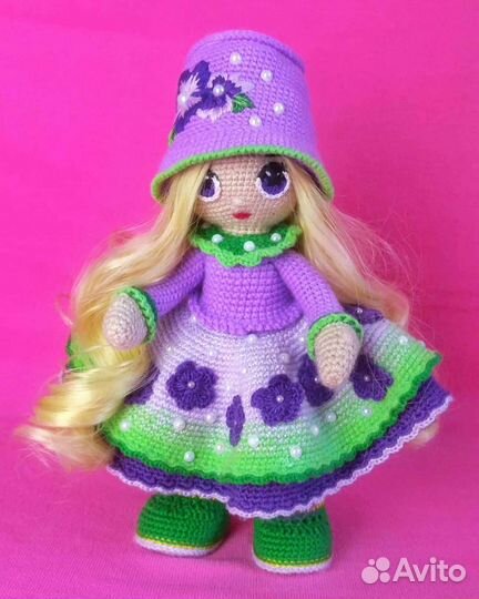 Кукла-фиалка (ручная работа)