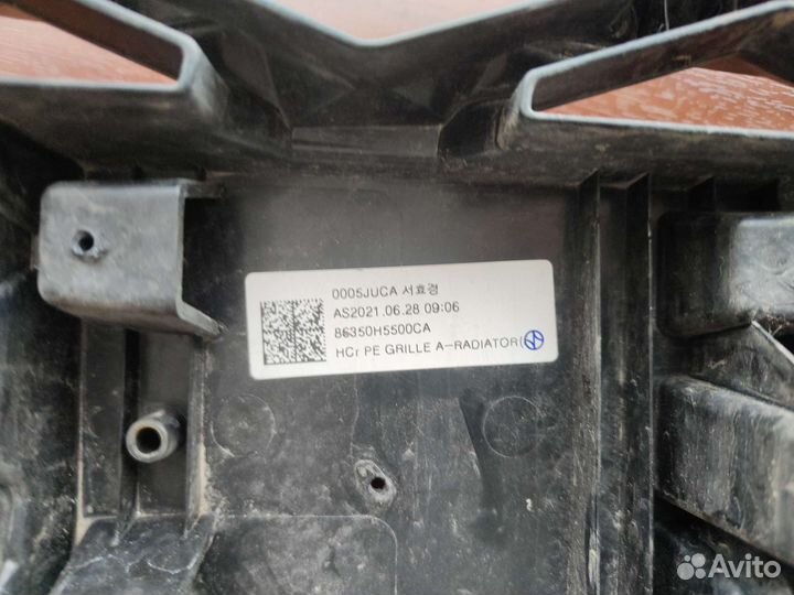Решетка радиатора hyundai solaris 2