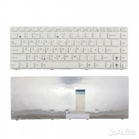 Клавиатура для ноутбука Asus A42 K42 белая+рамка