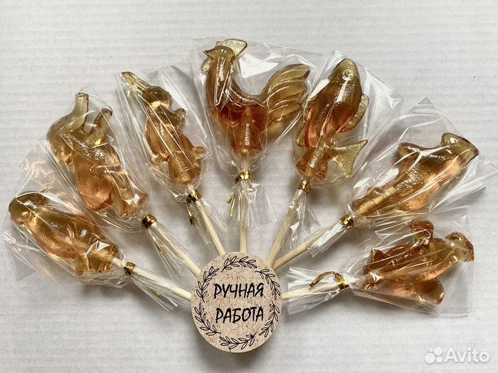 Сладкий подарок. Леденцы на палочке