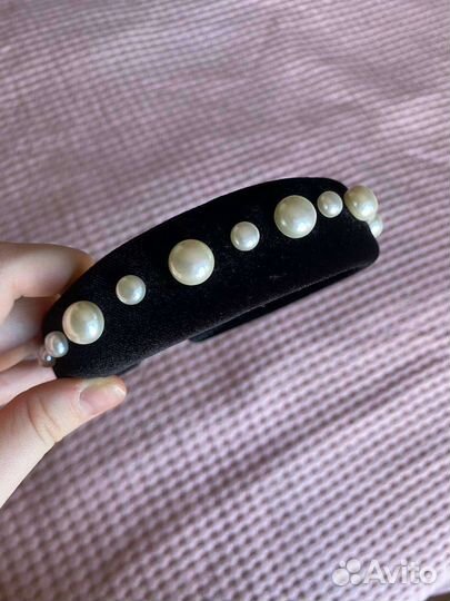 Ободок для волос чёрный