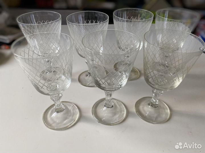 Фужеры, стопки, стакаеы хрустальные СССР