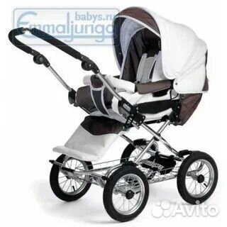 Коляска из экокожи классик 2 в 1