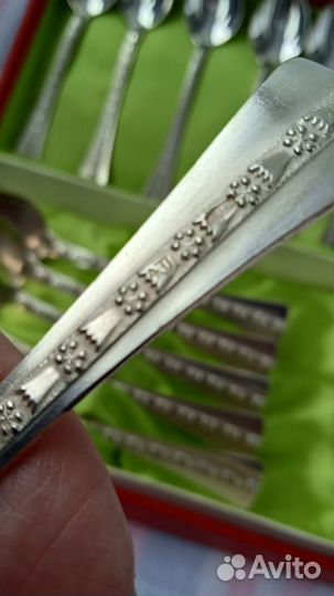 Винтаж. Ложки кофейные, серебро 916*