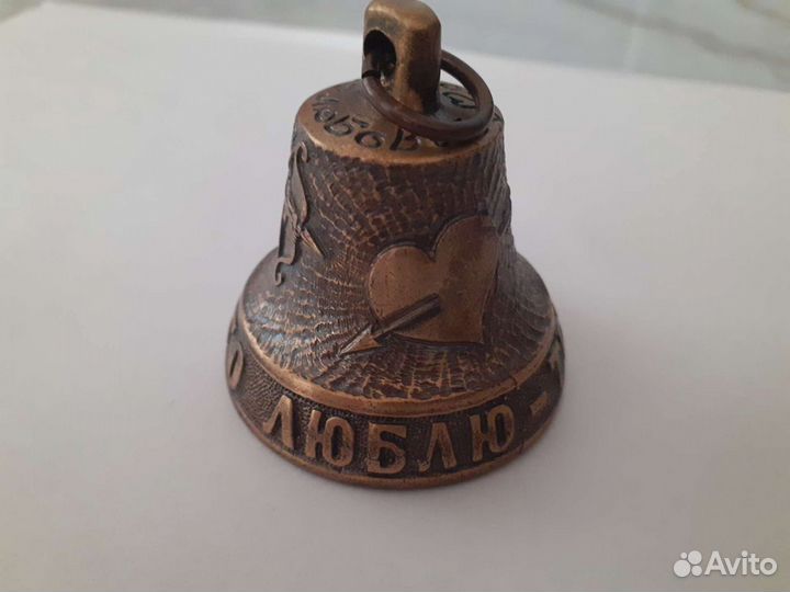 Колокольчик бронза с серебром