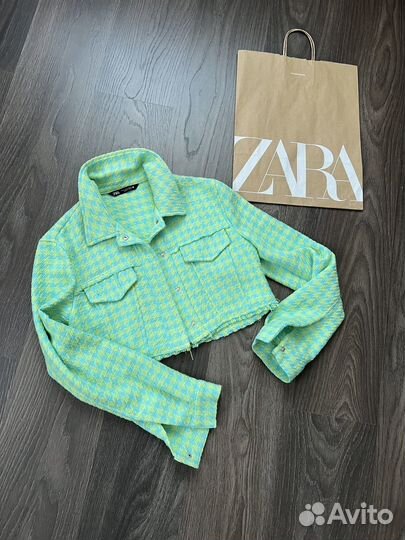 Твидовый жакет Zara оригинал М