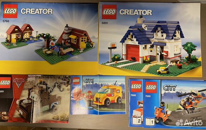 Lego россыпью с инструкциями