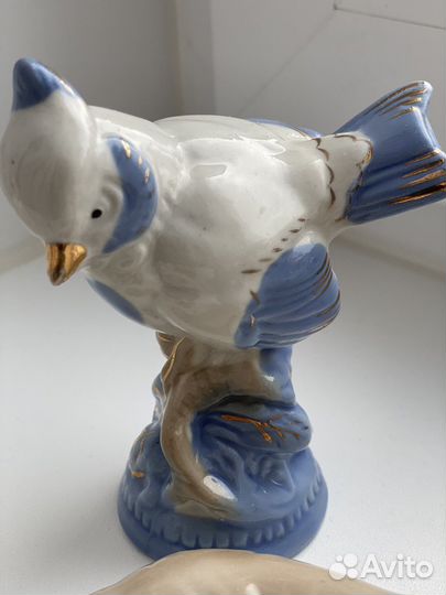 Фарфоровые статуэтки Птиц Животных Рыб