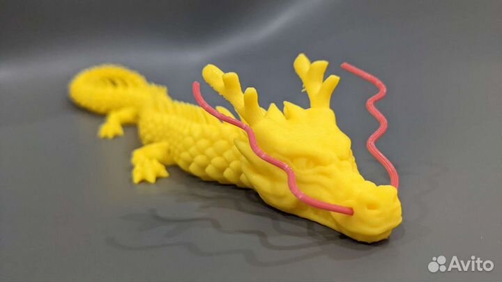 Фигурка Китайского Дракона на шарнирах.3d-печать