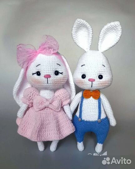 Зайчики Игрушки ручной работы