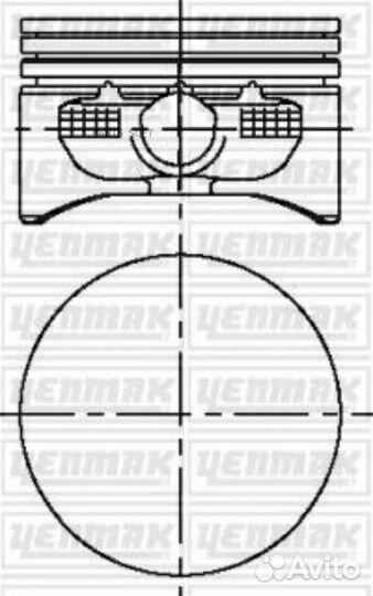 Yenmak 3104215000 Поршень с пальцем, с кольцами 79