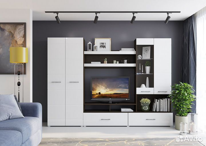 Стенка Ненси мдф (новая, с доставкой)