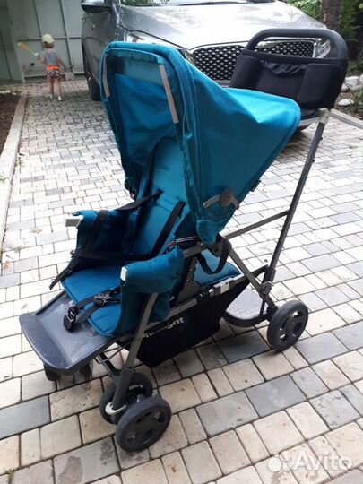 Прогулочная коляска для двойни бу