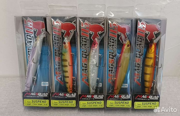 Воблеры приманки Jackall Mag Squad 115SP