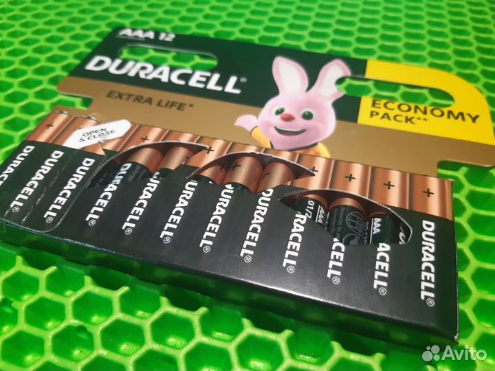 Батарейки щелочные Duracell AAA 12шт мизинчиковые