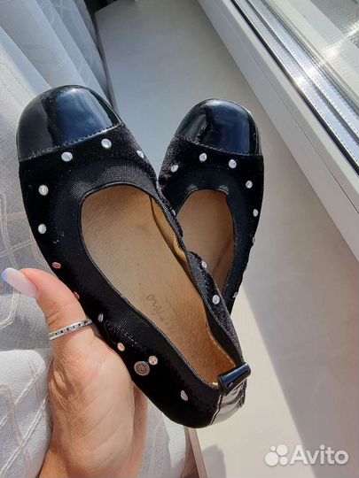 Идеальные туфли балетки с камушками