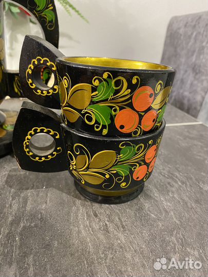 Посуда деревянная Хохлома