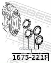 Ремкомплект суппорта тормозного переднего 16752