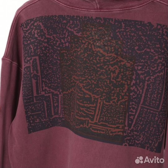 Худи cav empt бордовое оверсайз