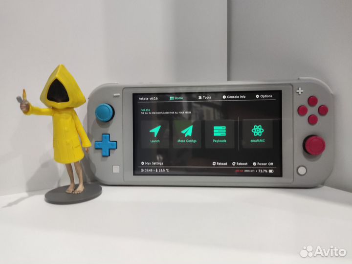 Nintendo switch lite pokemon прошитая чип +128gb