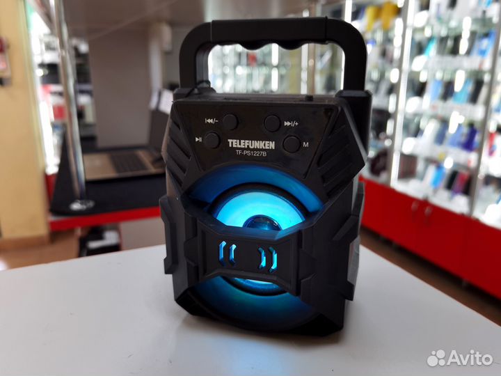 Bluetooth колонка Telefunken с подсветкой (эшп)
