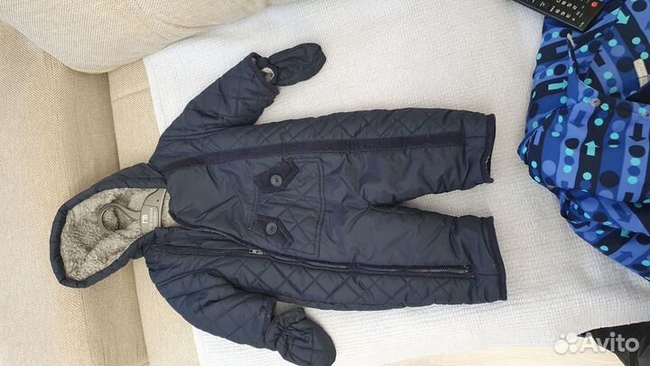 Зимний комбинезон для мальчика 60 см