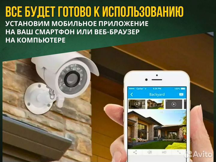 Монтаж установка видеонаблюдения / видеонаблюдение