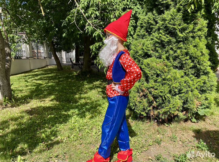 Костюм Гнома с бородой Новый