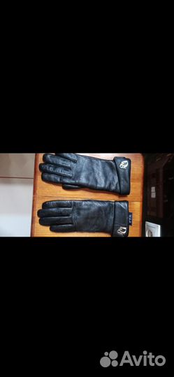 Перчатки кожаные, новые
